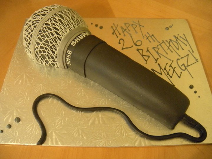 Microphone Cake