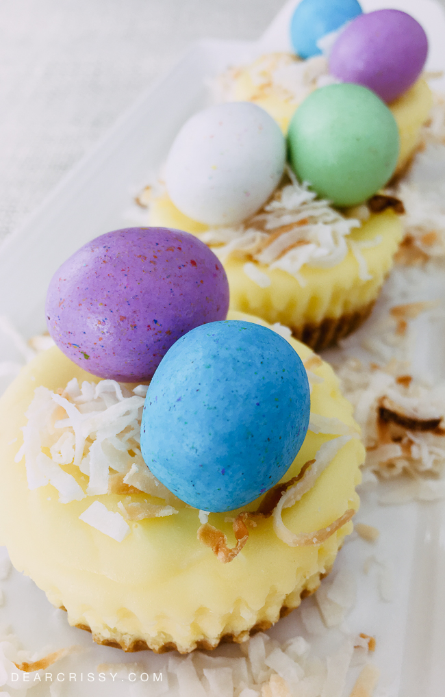 Mini Easter Cheesecakes