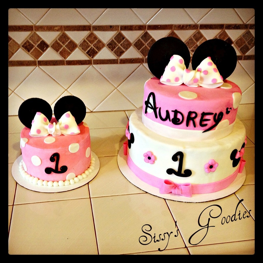 Minnie Mouse 1st Birthday Smash Cake