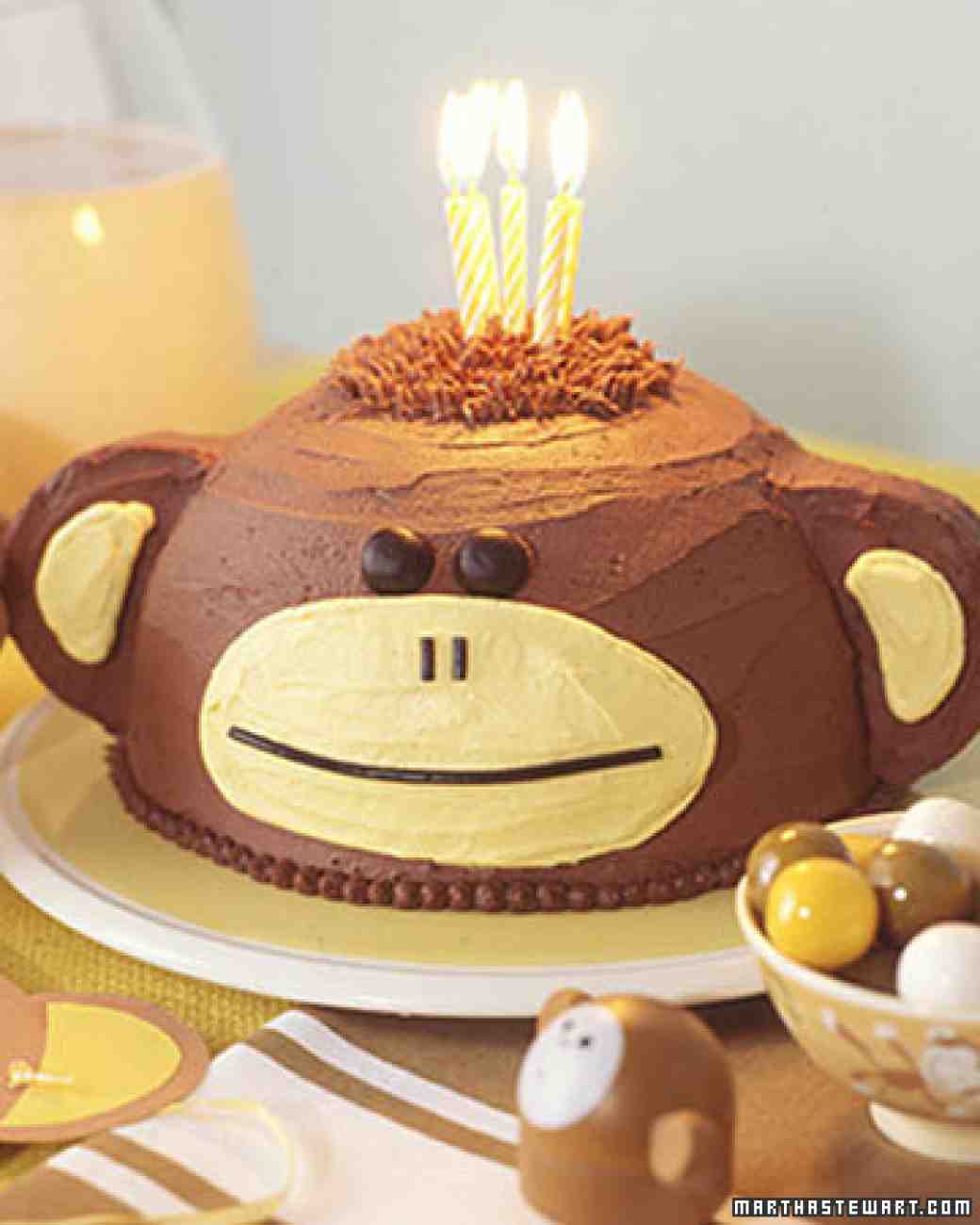 Monkey Birthday Cake