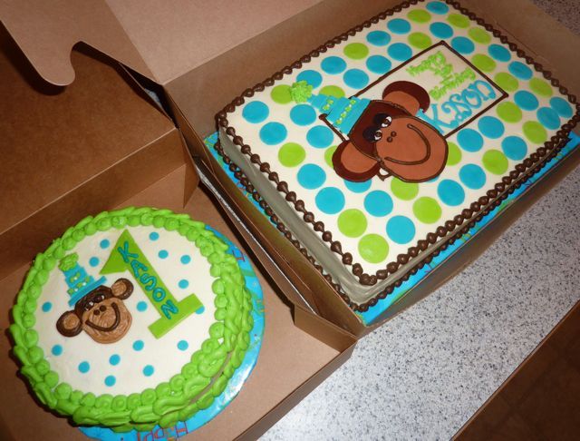 Monkey Birthday Cake