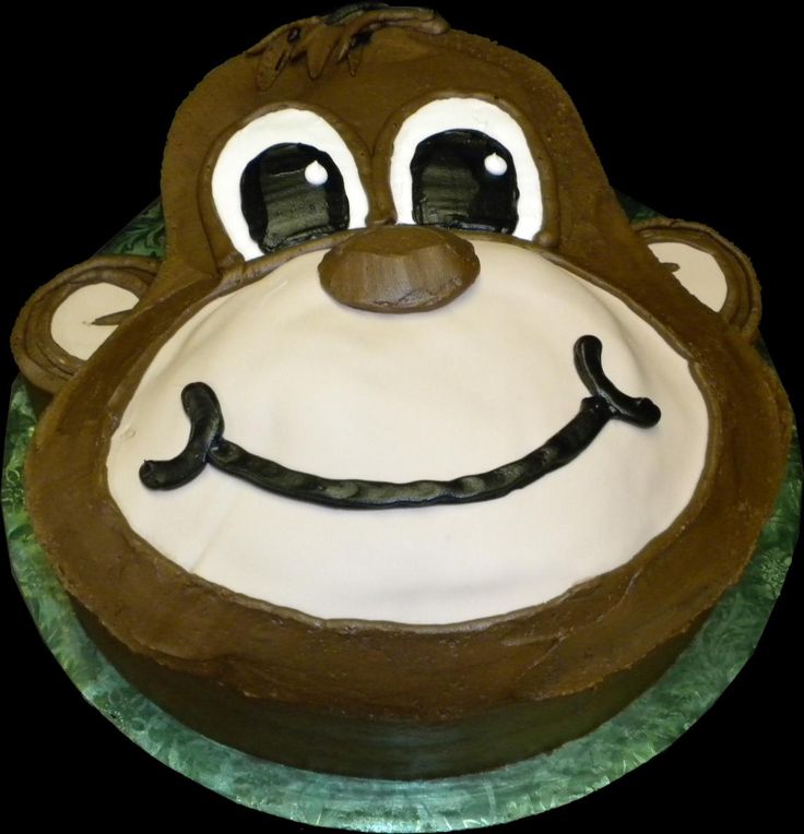 Monkey Face Birthday Cake