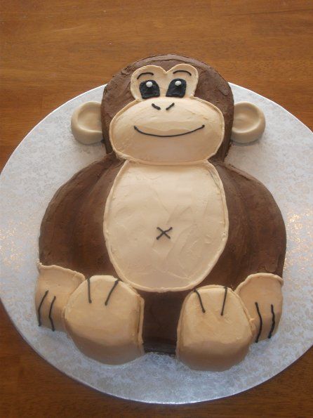 Monkey Shaped Cake