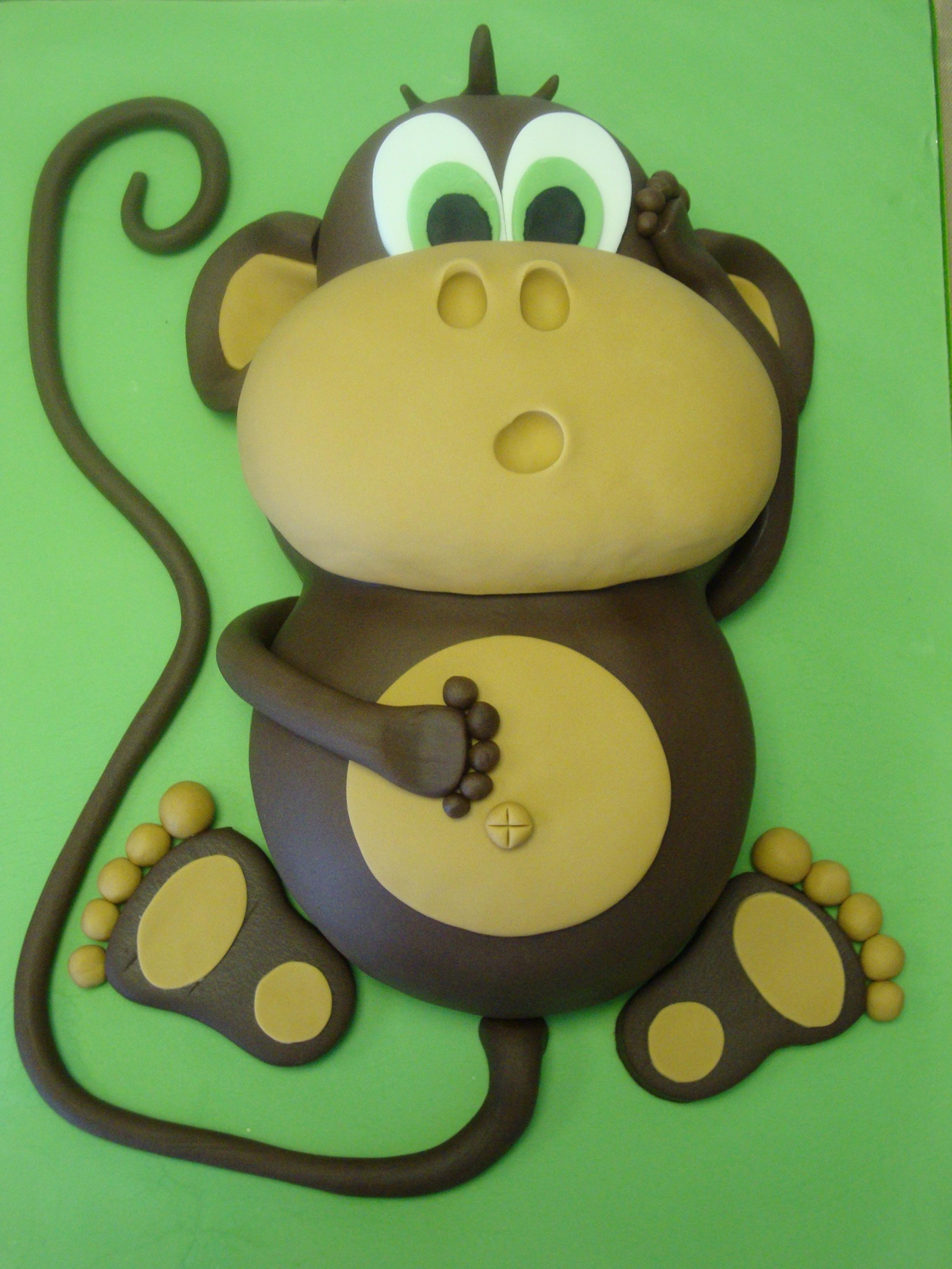 Monkey Shaped Cake