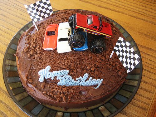 Monster Truck Birthday Cake Idea