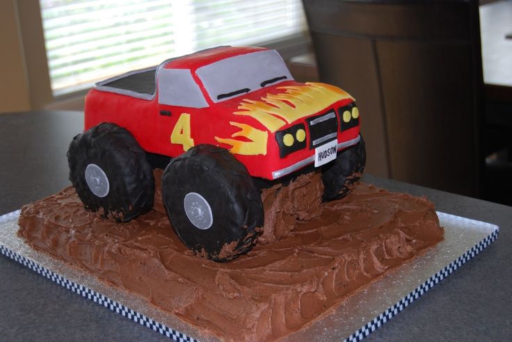 Monster Truck Birthday Cakes for Kids