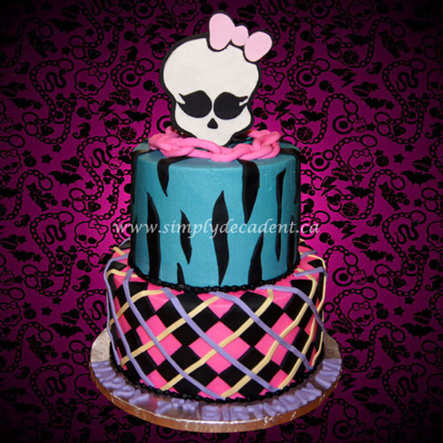 Monsters High Birthday Cake 2 Tier