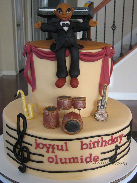 Musical Instrument Birthday Cake