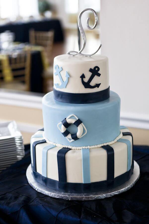 8 Photos of Nautical Anchor Cakes Decorations