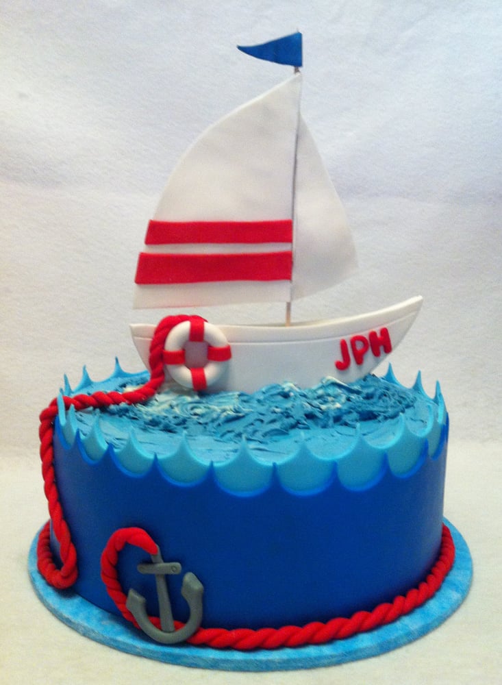 Nautical Birthday Cake Buttercream