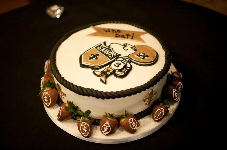 New Orleans Saints Birthday Cake