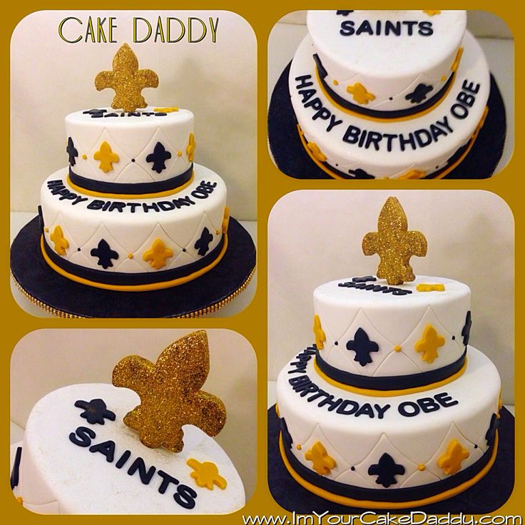 New Orleans Saints Birthday Cake