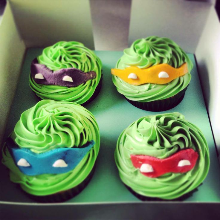 Ninja Turtle Cupcake Cake