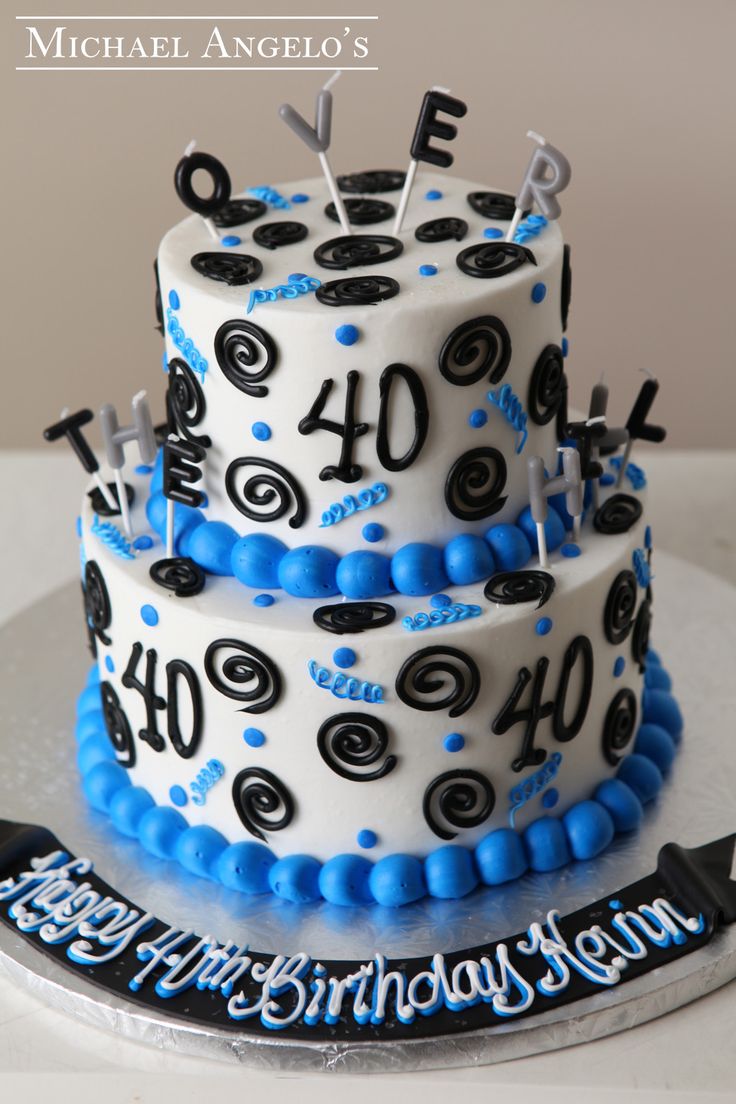 Over the Hill 40th Birthday Cake