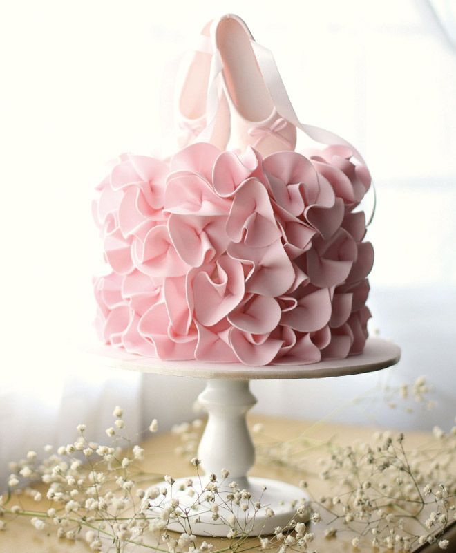 Pink Ballerina Birthday Cake