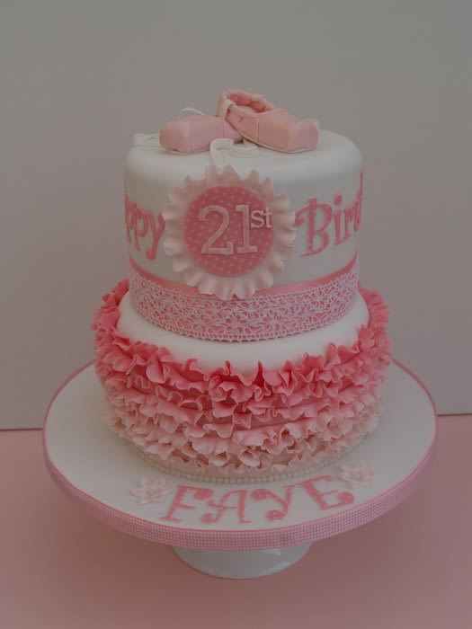 Pink Ballerina Birthday Cake