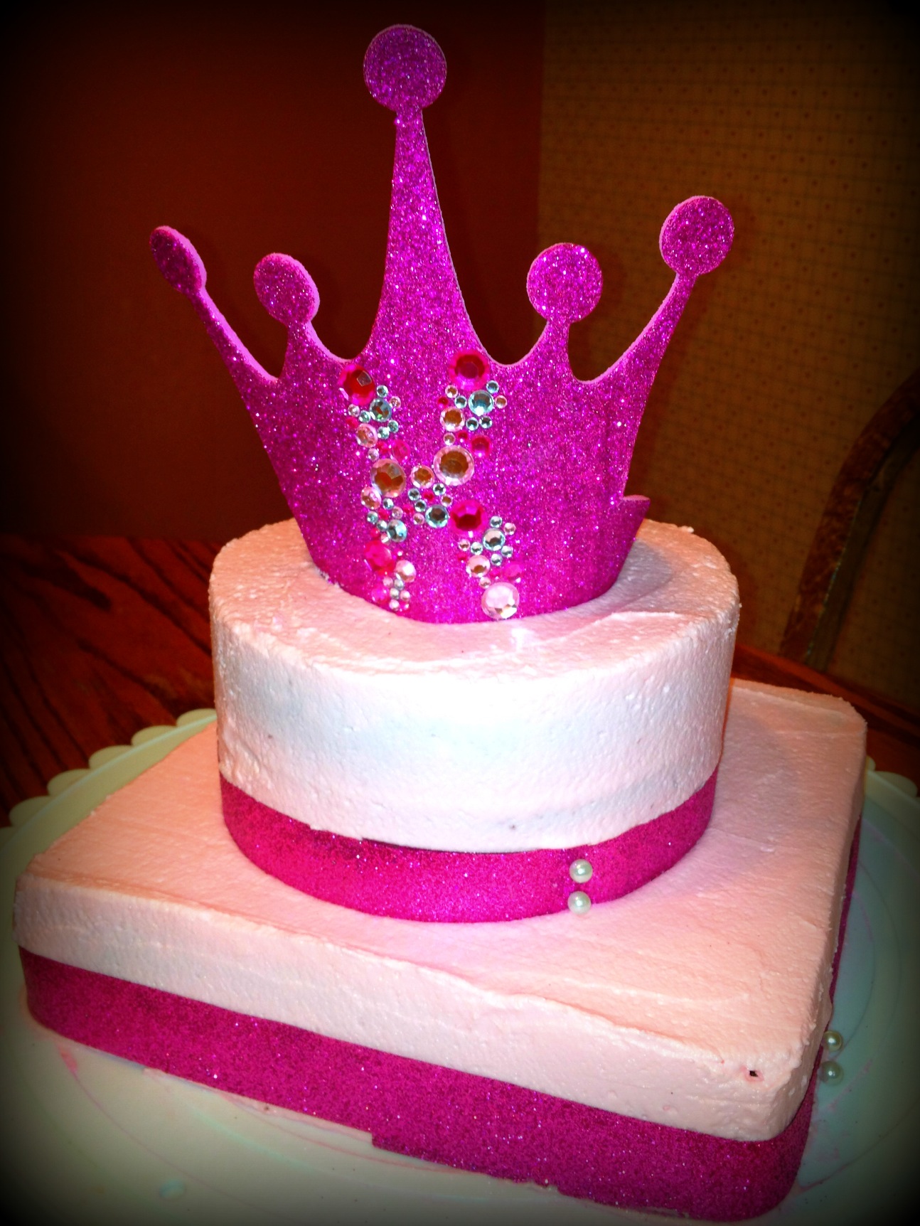 Pink Princess Birthday Cake