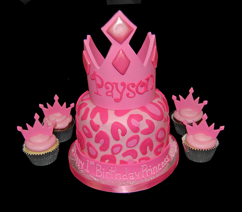 Pink Princess Cupcake Birthday Cake