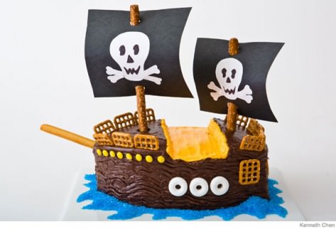 Pirate Ship Birthday Cake