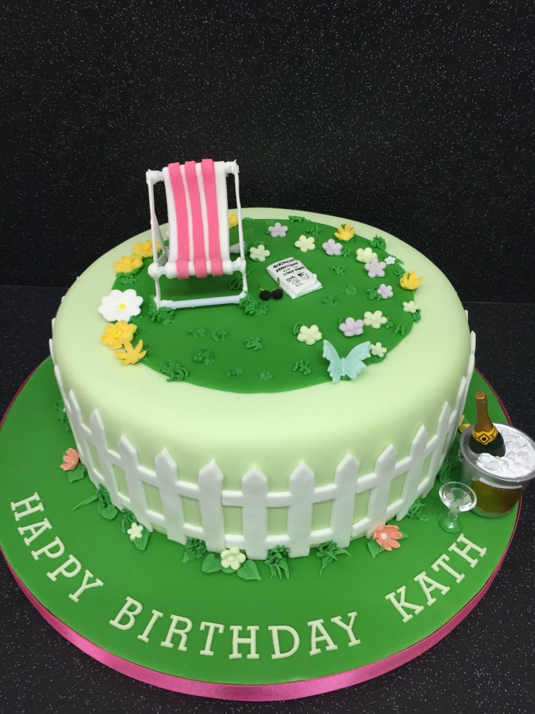 Pretty Garden Birthday Cake