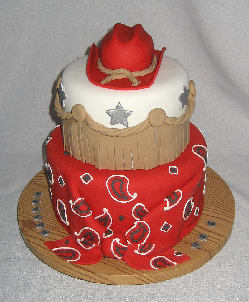 Red Bandana Birthday Cake