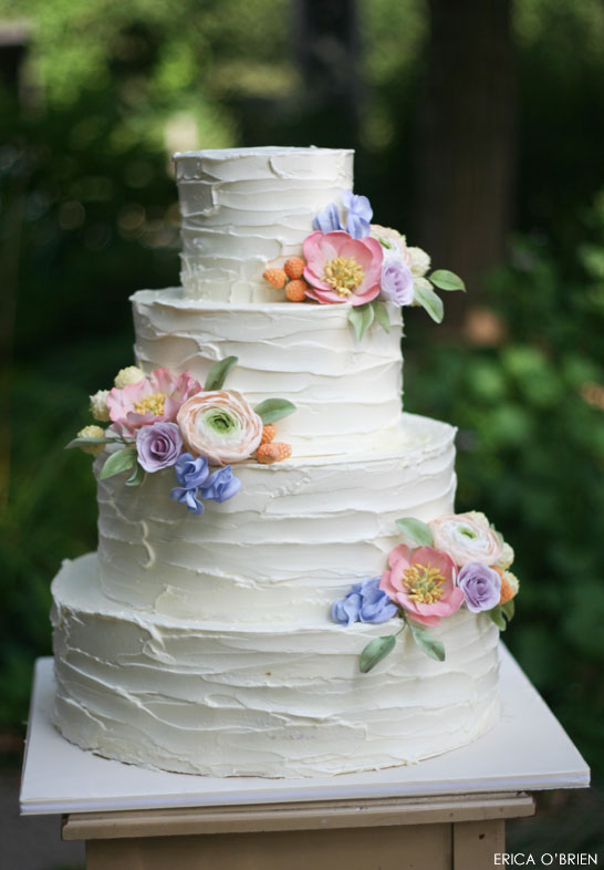 7 Photos of Rustic Texture Buttercream Wedding Cakes