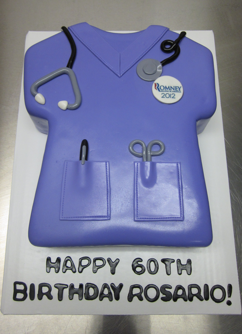 Scrub Nurse Birthday Cake