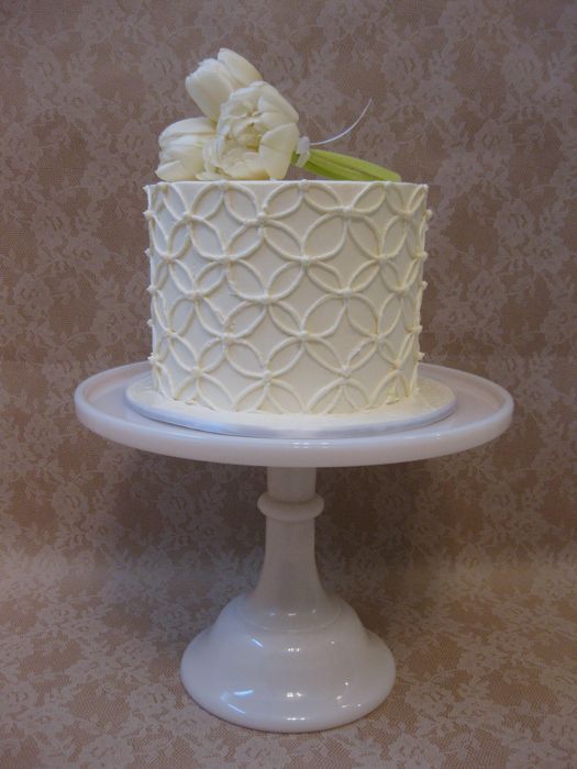 Simple Buttercream Wedding Cake