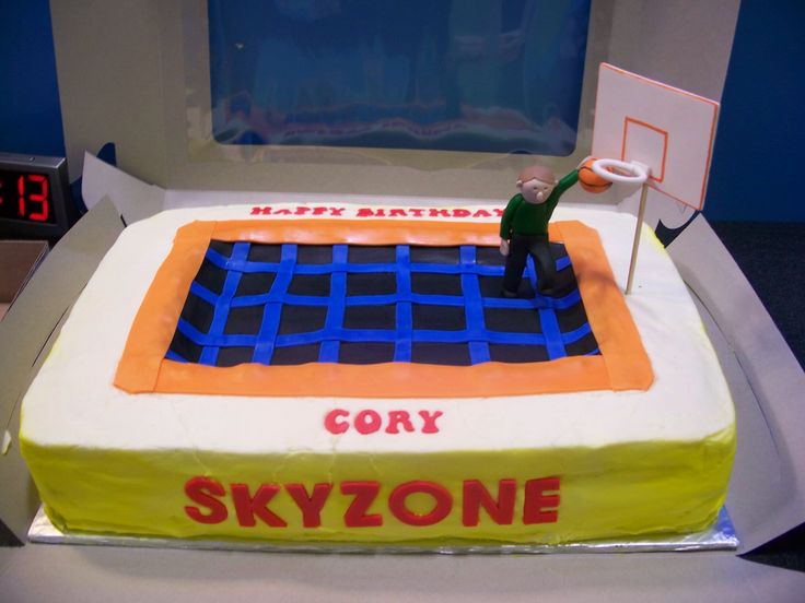 Sky Zone Birthday Cake