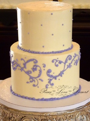 Small Buttercream Wedding Cake