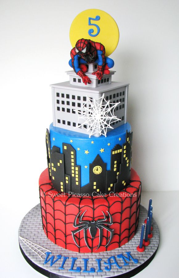 Spider-Man Birthday Cake