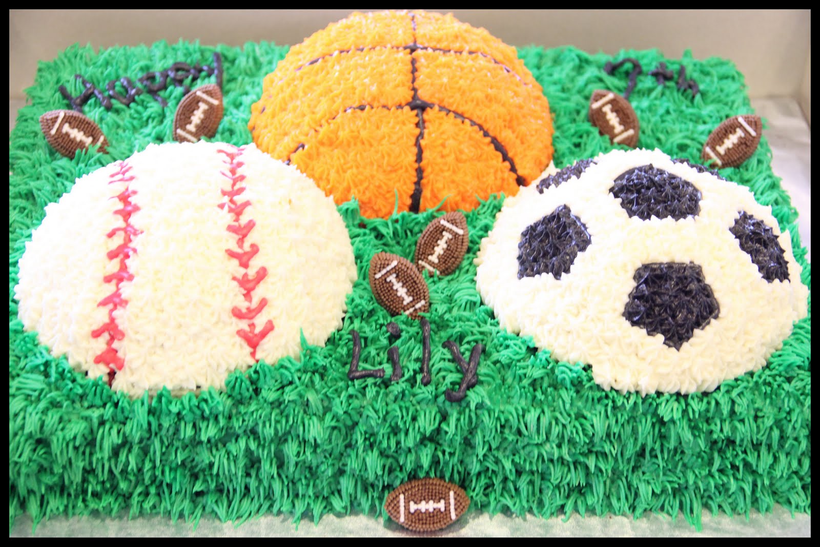 Sports Birthday Cake