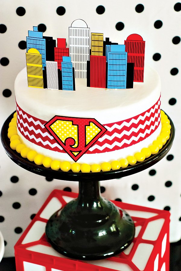 Superhero Party Cake Idea