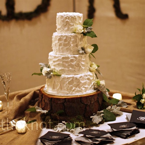 Textured Buttercream Wedding Cake