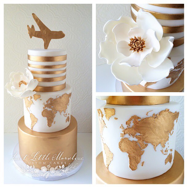 Travel Themed Baby Shower Cake