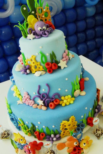 Under the Sea Cake Decorations