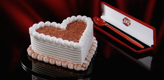 Valentine Day Dairy Queen Cake