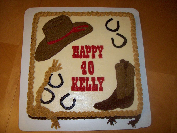 Western Birthday Cake