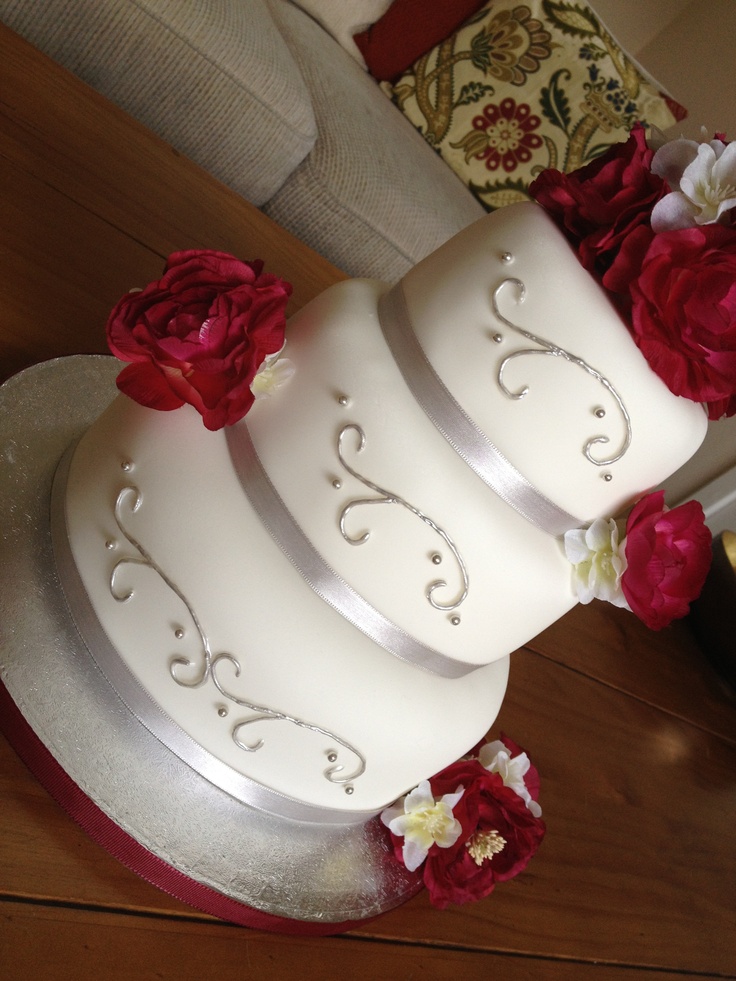 3 Tier Wedding Cake Anniversary