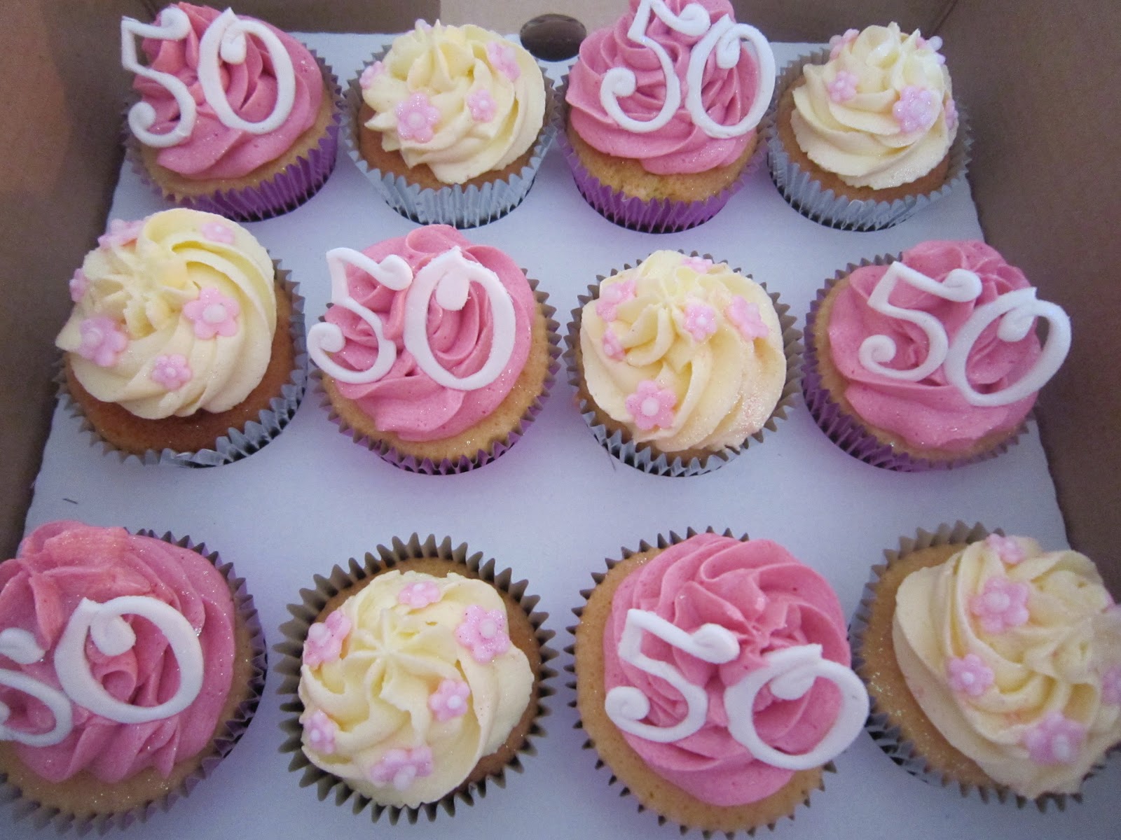 50th Birthday Party Cupcake Ideas