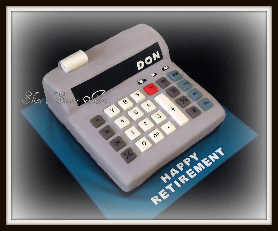 Accountant Retirement Cake Idea