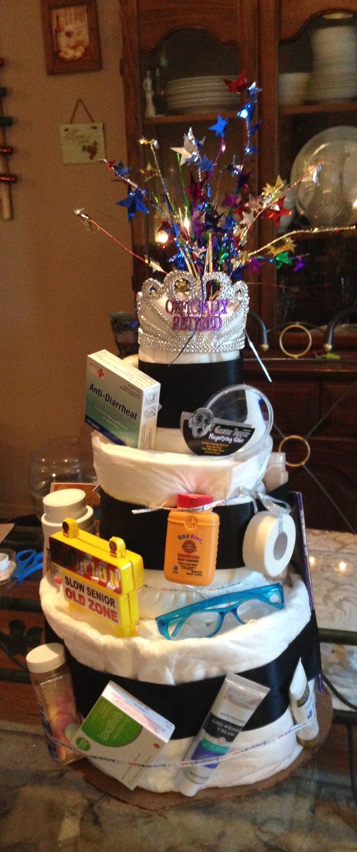 Adult Diaper Cakes for Retirement Parties And