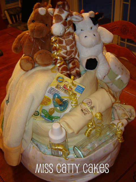 Animal Theme Diaper Cake