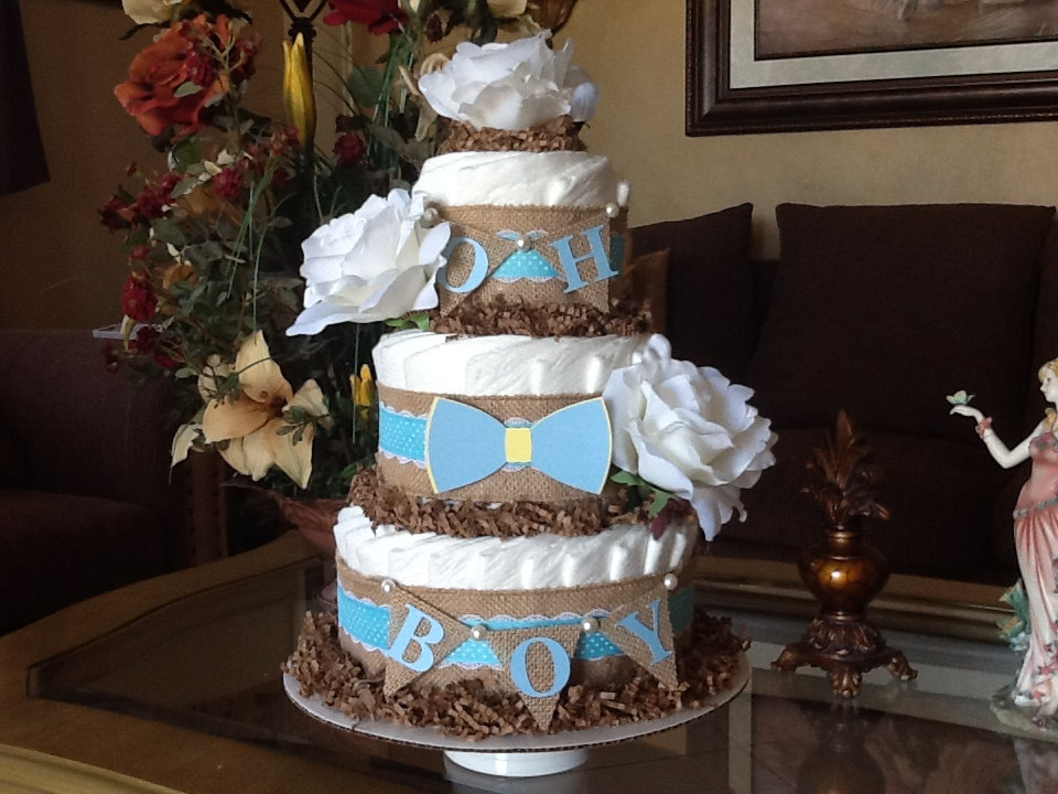 Baby Boy Diaper Cake