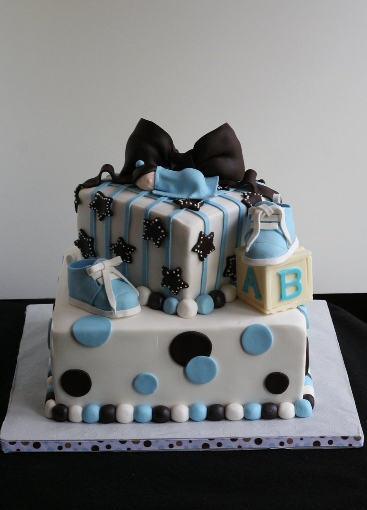 Baby Boy Shower Cake Idea