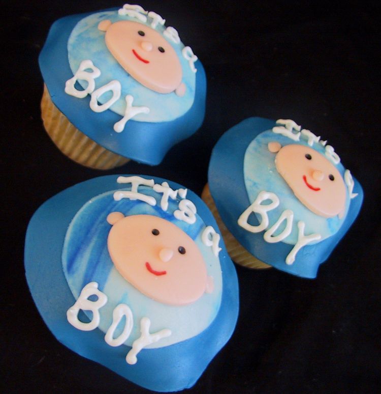 Baby Boy Shower Cupcake Cakes