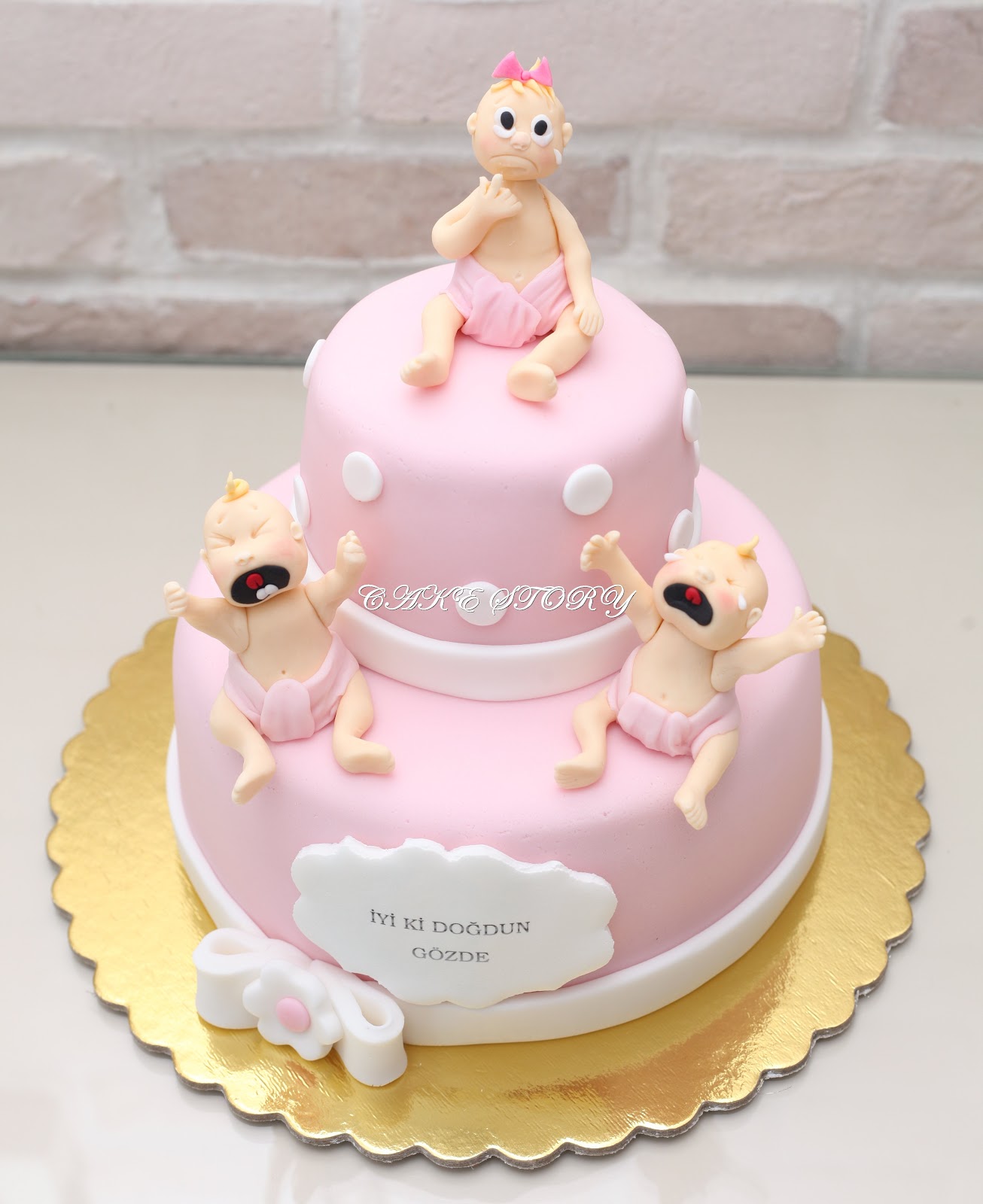 Baby Crying Birthday Cake