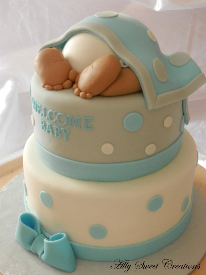 Baby Shower Cake with Feet