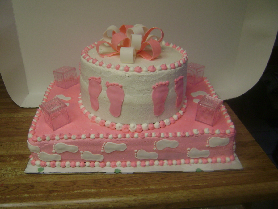 Baby Shower Cake with Foot