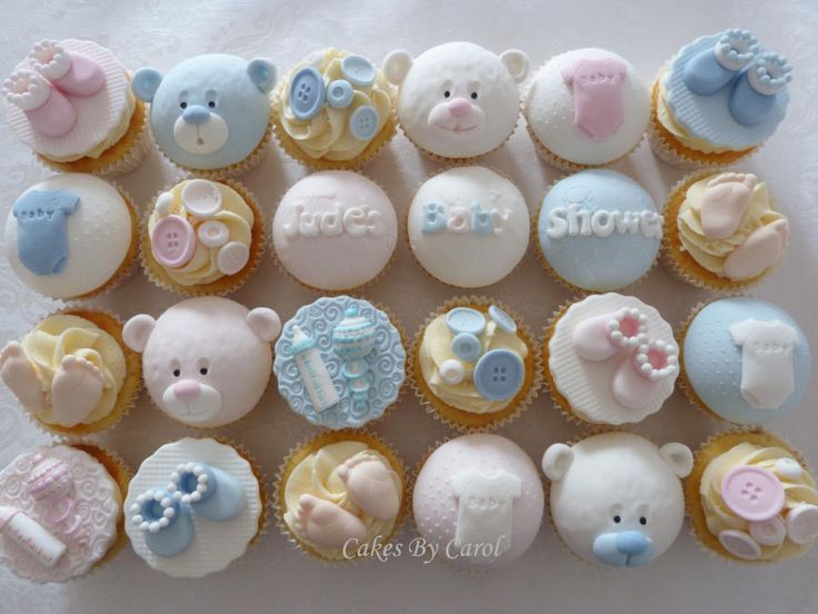 Baby Shower Cupcake Cake